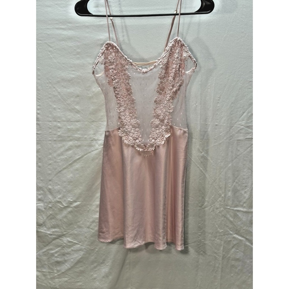 Flora Nikrooz Showstopper Chemise Ethereal Balletcore Coquette Pink Slip Dress